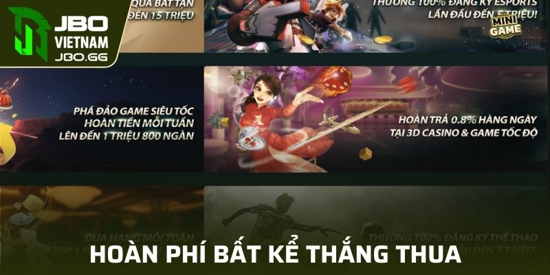 Hoàn phí tiến lên miền bắc bất kể thắng thua
