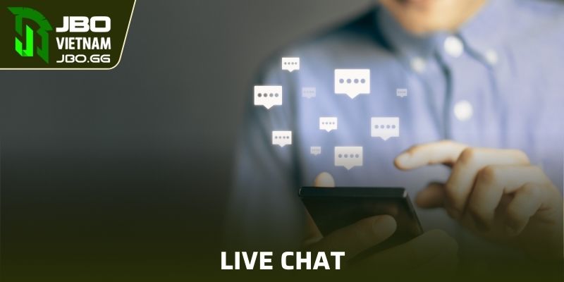 Liên lạc qua kênh live chat chuyên nghiệp